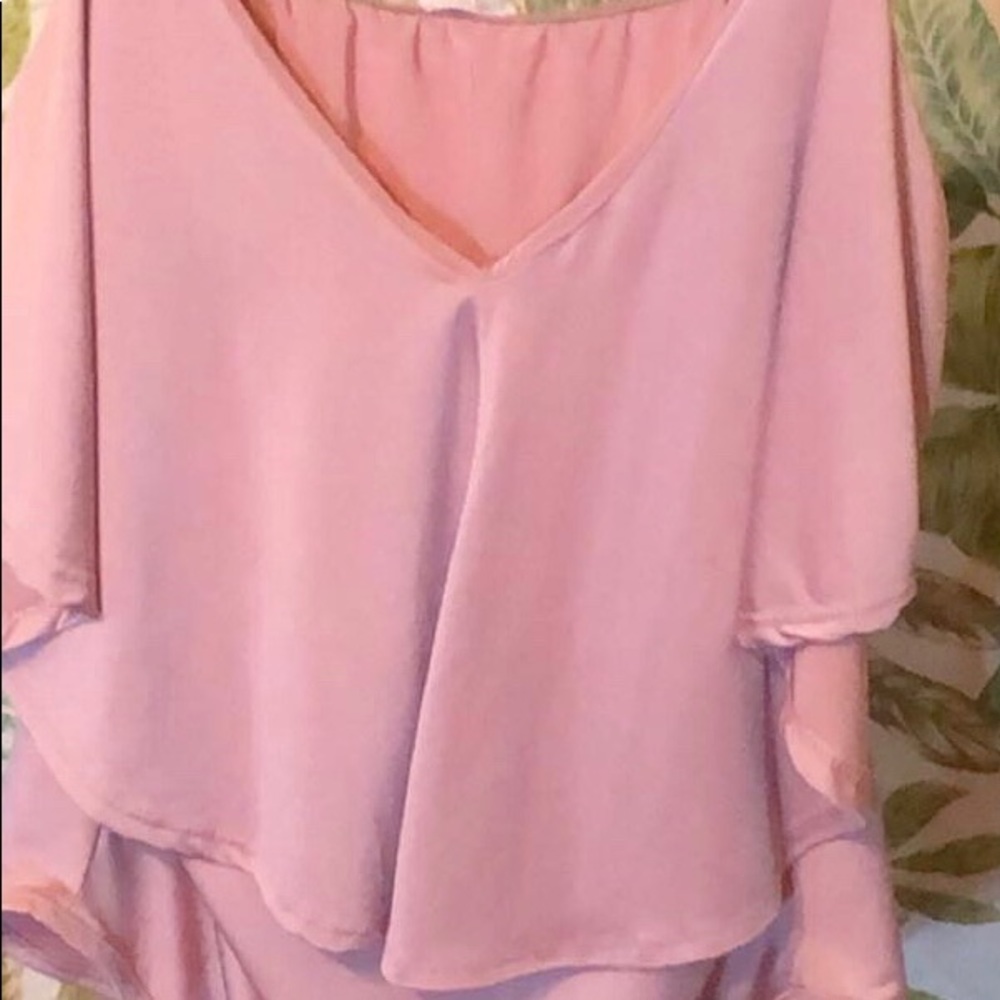 Pink body suit